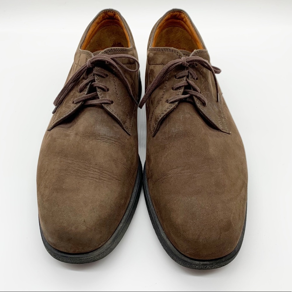 Men’s Auth Tod’s Derby Oxford Lace Up Brown Suede Lace Up Shoes Size 8 - Picture 2 of 15